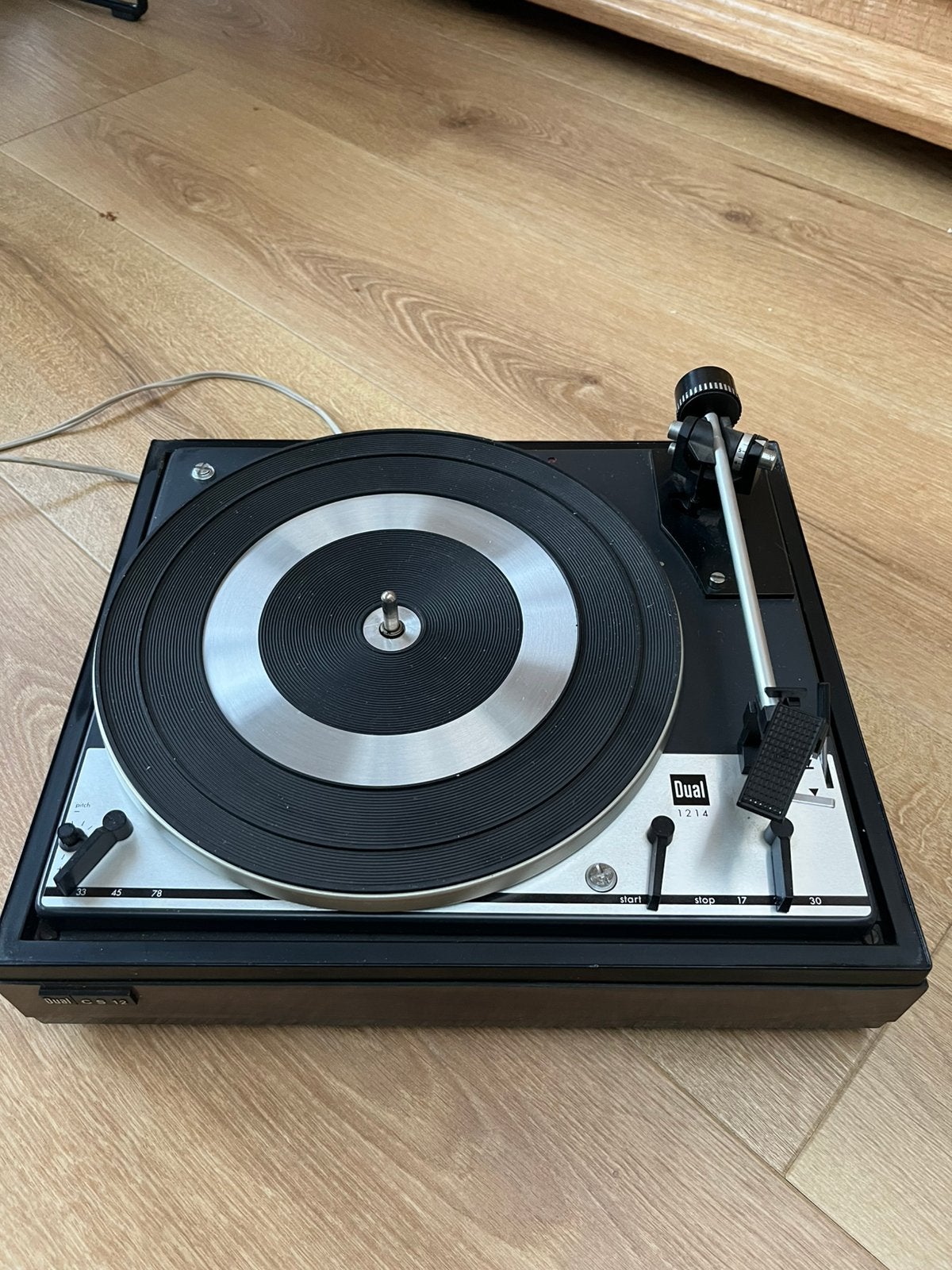 Dual CS 12 platenspeler met werk, Ophalen of Verzenden, Gebruikt, Dual, Pitch-regelaar