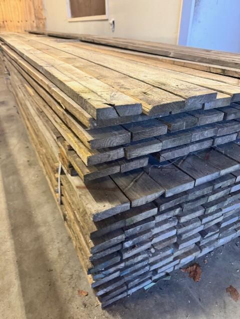 Sloophout in lange lengtes (9,5 x 2,4 x 540 cm), Doe-het-zelf en Verbouw, Hout en Planken, Gebruikt, Minder dan 25 mm, 300 cm of meer