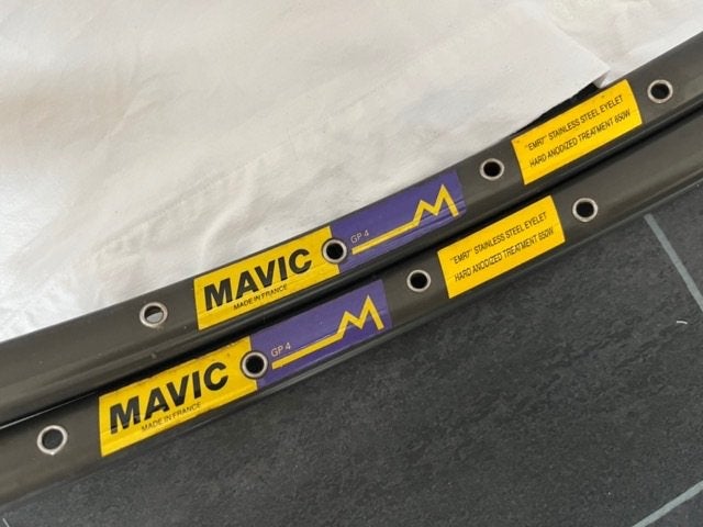 Mavic GP4 - racefiets velgen voor tubes - NIEUW, Nieuw, Aluminium, Mavic, Racefiets