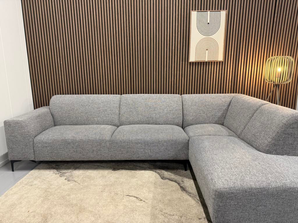 Loods 5 - Hoekbank - Grijs - Gereinigd - Nette staat, Ophalen of Verzenden, Zo goed als nieuw, 150 cm of meer, Vierpersoons of meer