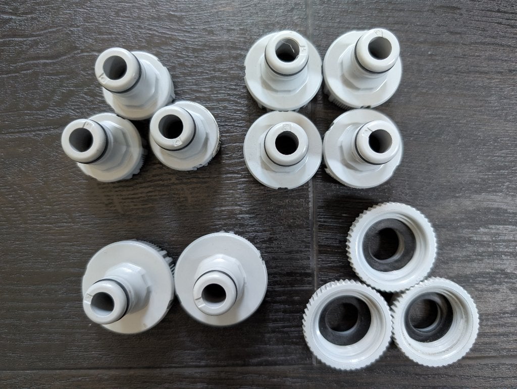 Gardena kraanstukken, adapters 1/2" 3/4" 1", Ophalen of Verzenden, Zo goed als nieuw, Tuinslangkoppeling