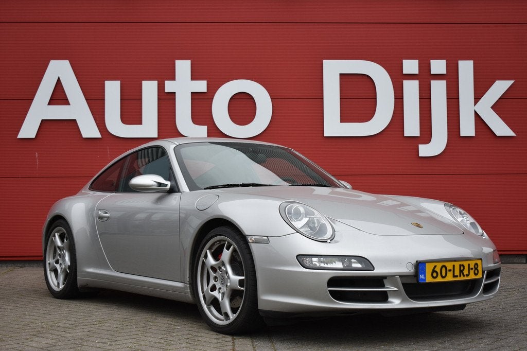 Porsche 911 3.8 Carrera 4S Bi-Xenon | Vol leder interieur |, Auto's, Gebruikt, Zwart, 4 stoelen, Leder