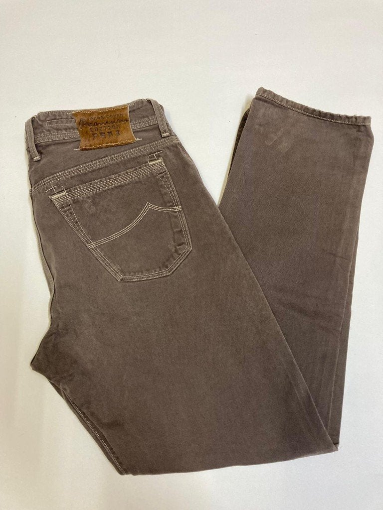 Jacob Cöhen Steve jeans - W34 - Brown - Brown patch, Kleding | Heren, Overige kleuren, Ophalen of Verzenden, Zo goed als nieuw