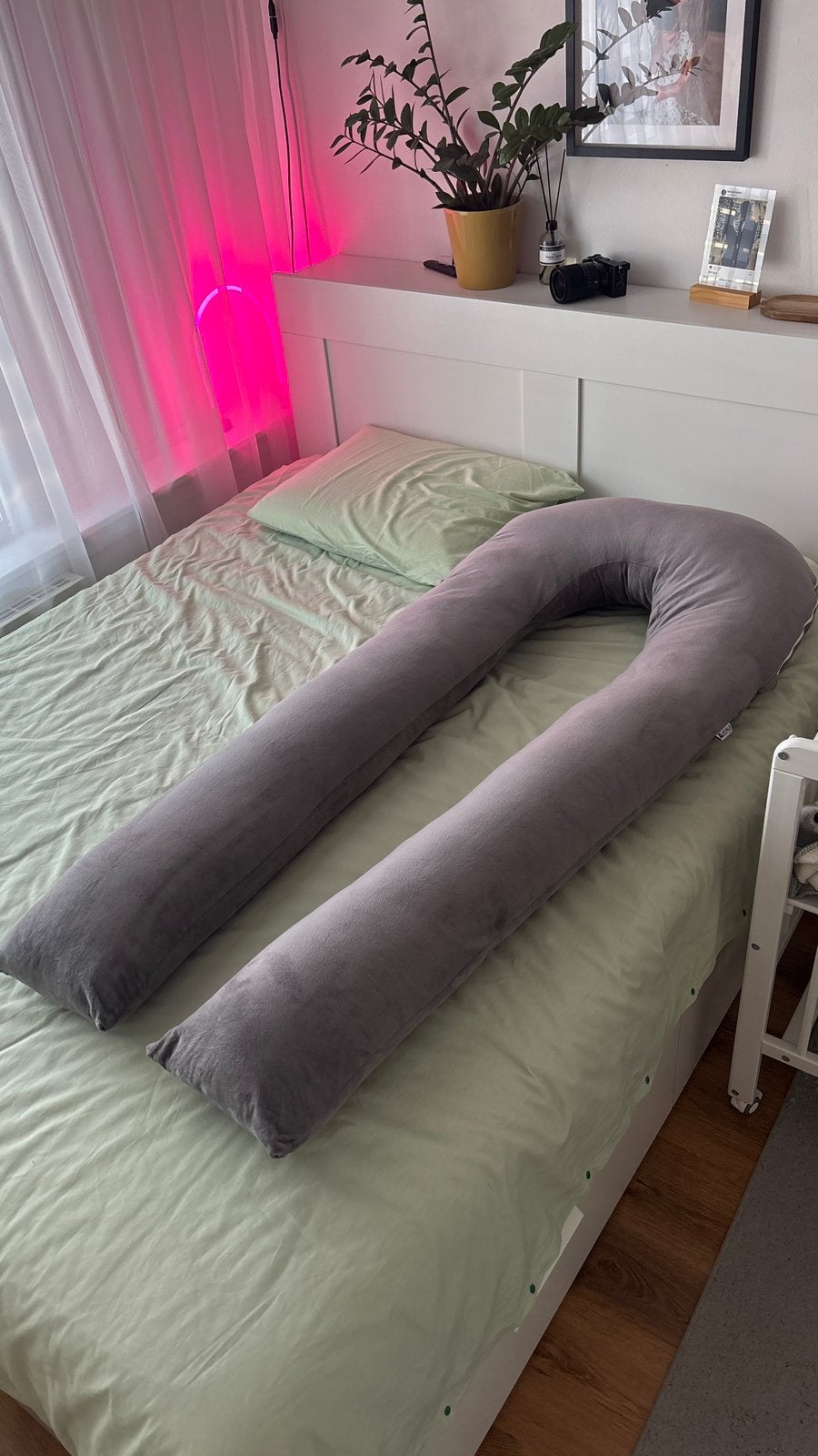 Pregnancy pillow / Zwangerschapskussen, Ophalen, Zo goed als nieuw, Grijs