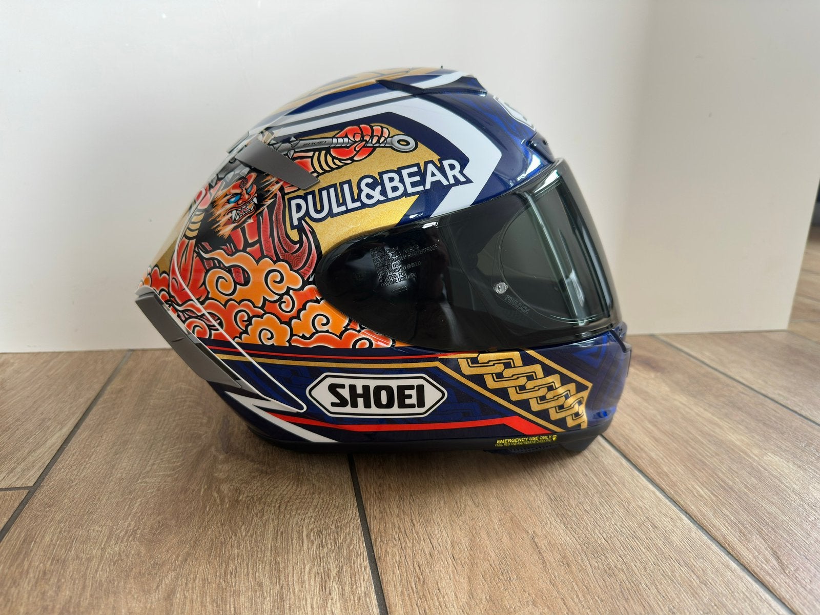 SHOEI X-Spirit III Marquez Motegi 3 TC-2, Motoren, Ophalen, Tweedehands, Integraalhelm, Shoei
