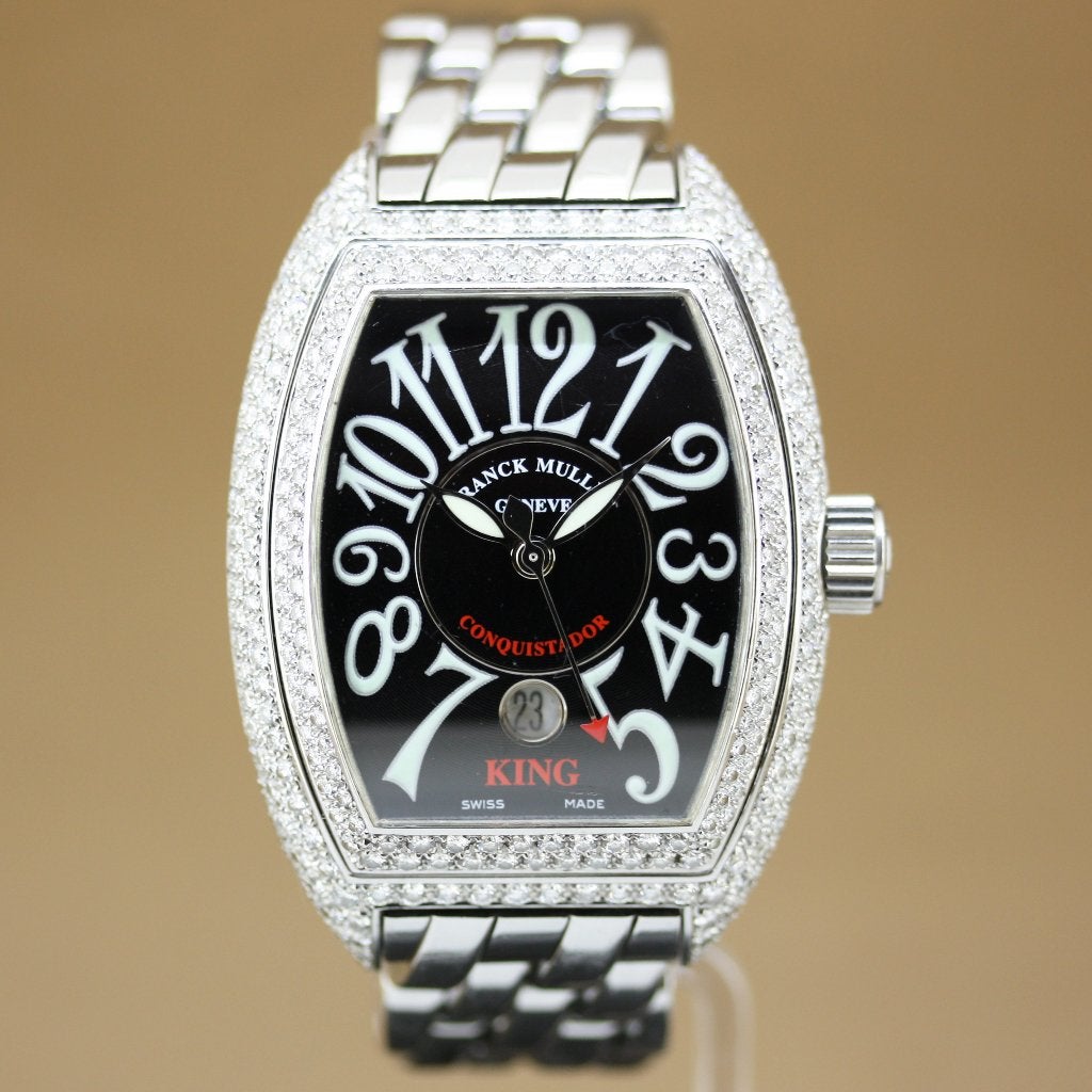 Franck Muller Conquistador King Diamant Full Set, Overige merken, Staal, Gebruikt, Staal