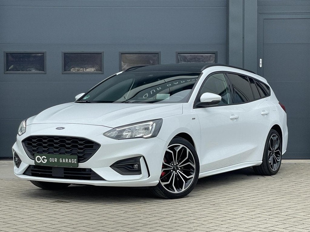 Ford Focus Wagon 1.0 EcoBoost ST-Line|Pano|B&O|Head-Up|18", Auto's, Gebruikt, Met garantie (alle), Wit, 3 cilinders