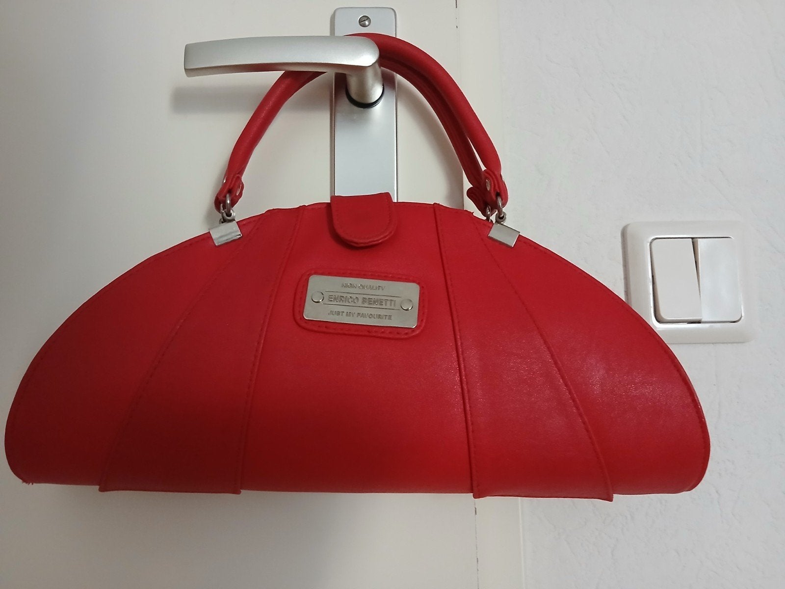 ENRICO BENETTI damestas, Ophalen, Zo goed als nieuw, Rood, Handtas