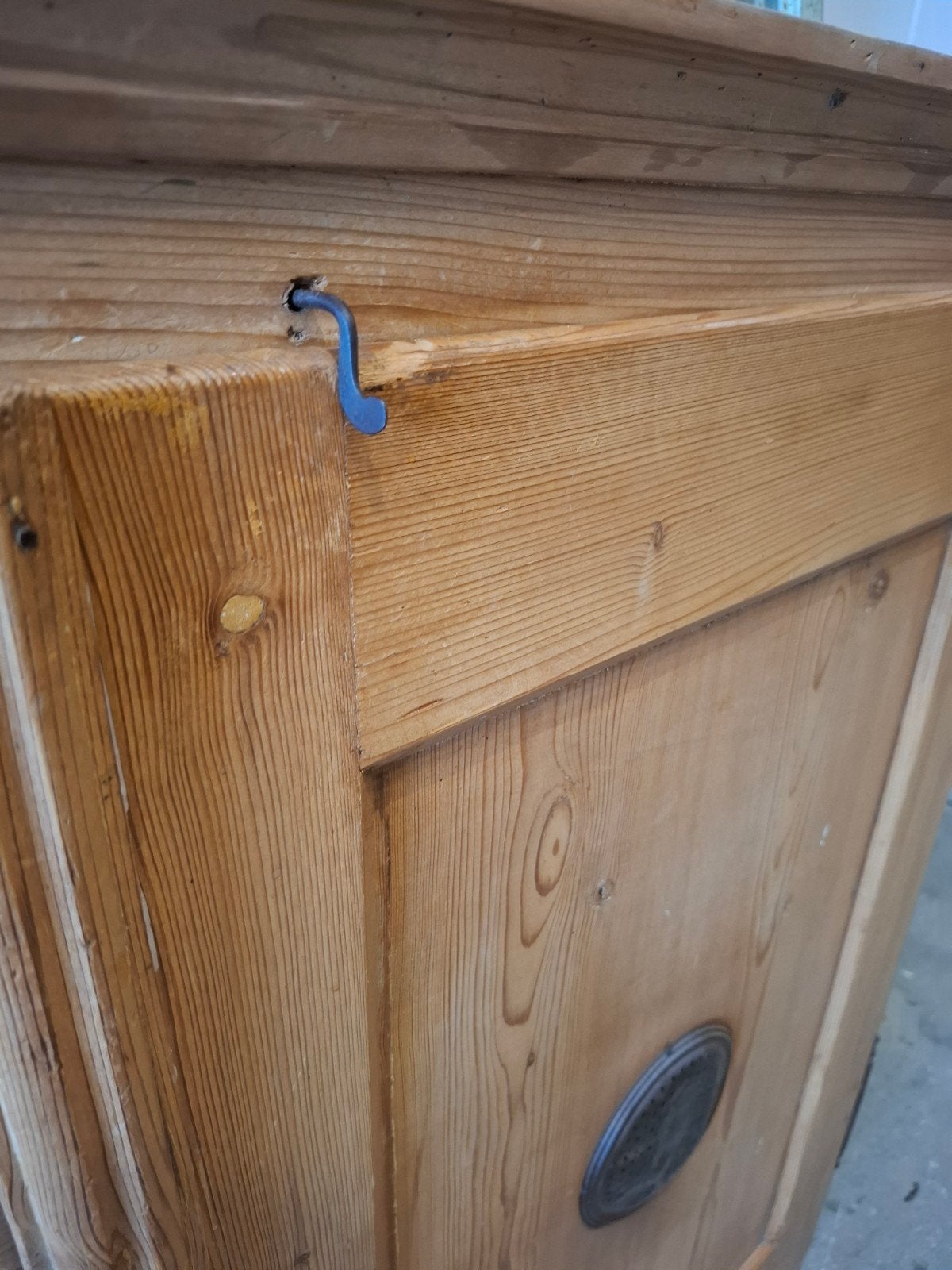 Vintage/Antiek grenen kast, Brocante/Landelijke houten kast, Antiek en Kunst, Antiek | Meubels | Kasten, Ophalen