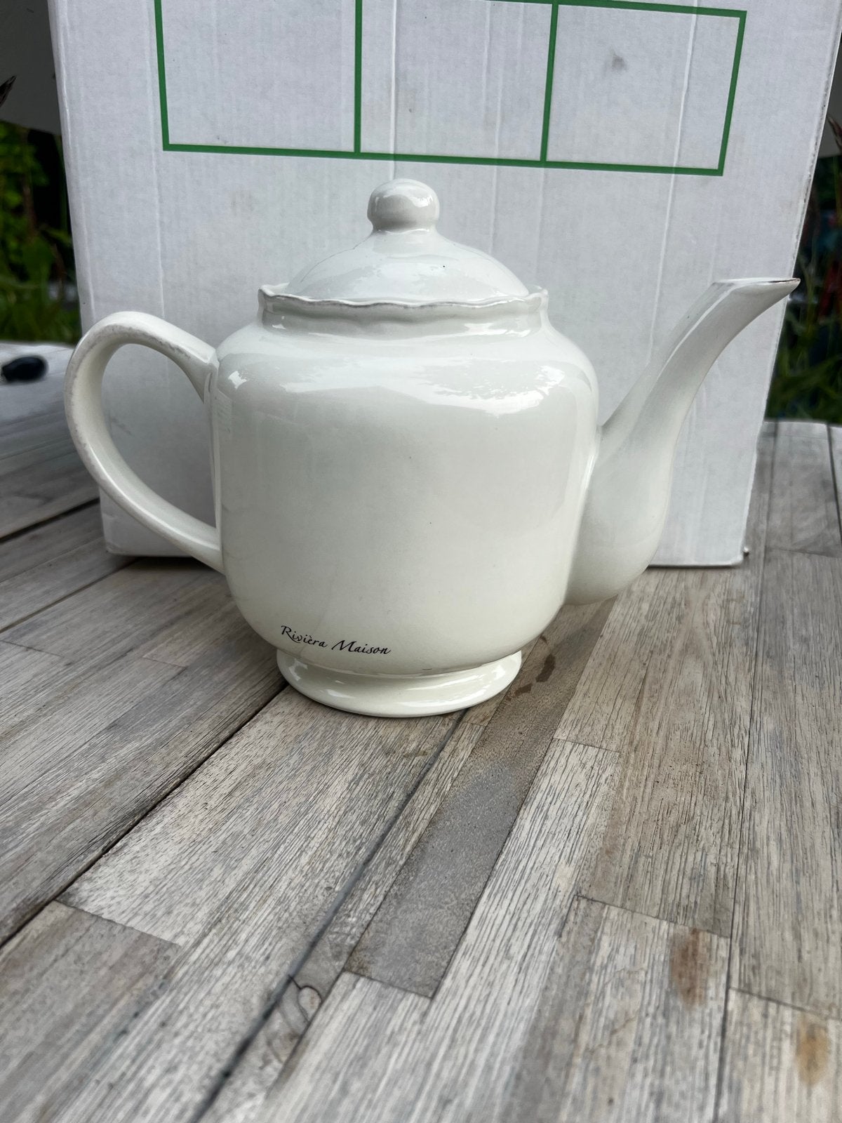 Rivièra Maison Côte Est Theepot, Huis en Inrichting, Keuken | Servies, Overige merken, Keramiek, Landelijk/Boerenbont, Ophalen of Verzenden