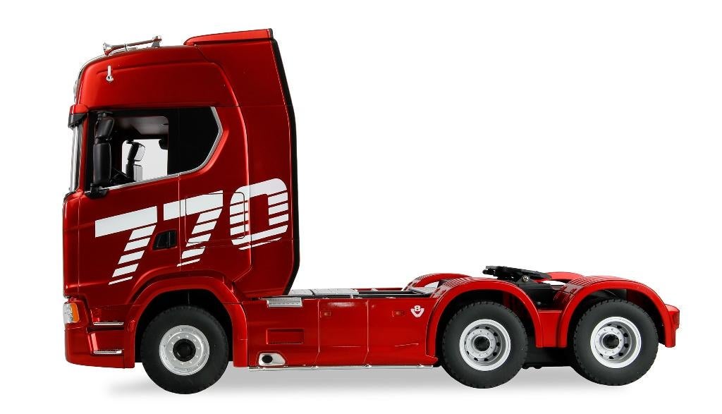 Huina Scania 770 S Truck Unit 6x4 1:18 Rood, Hobby en Vrije tijd, Elektro, Nieuw, Ophalen of Verzenden, Auto onroad