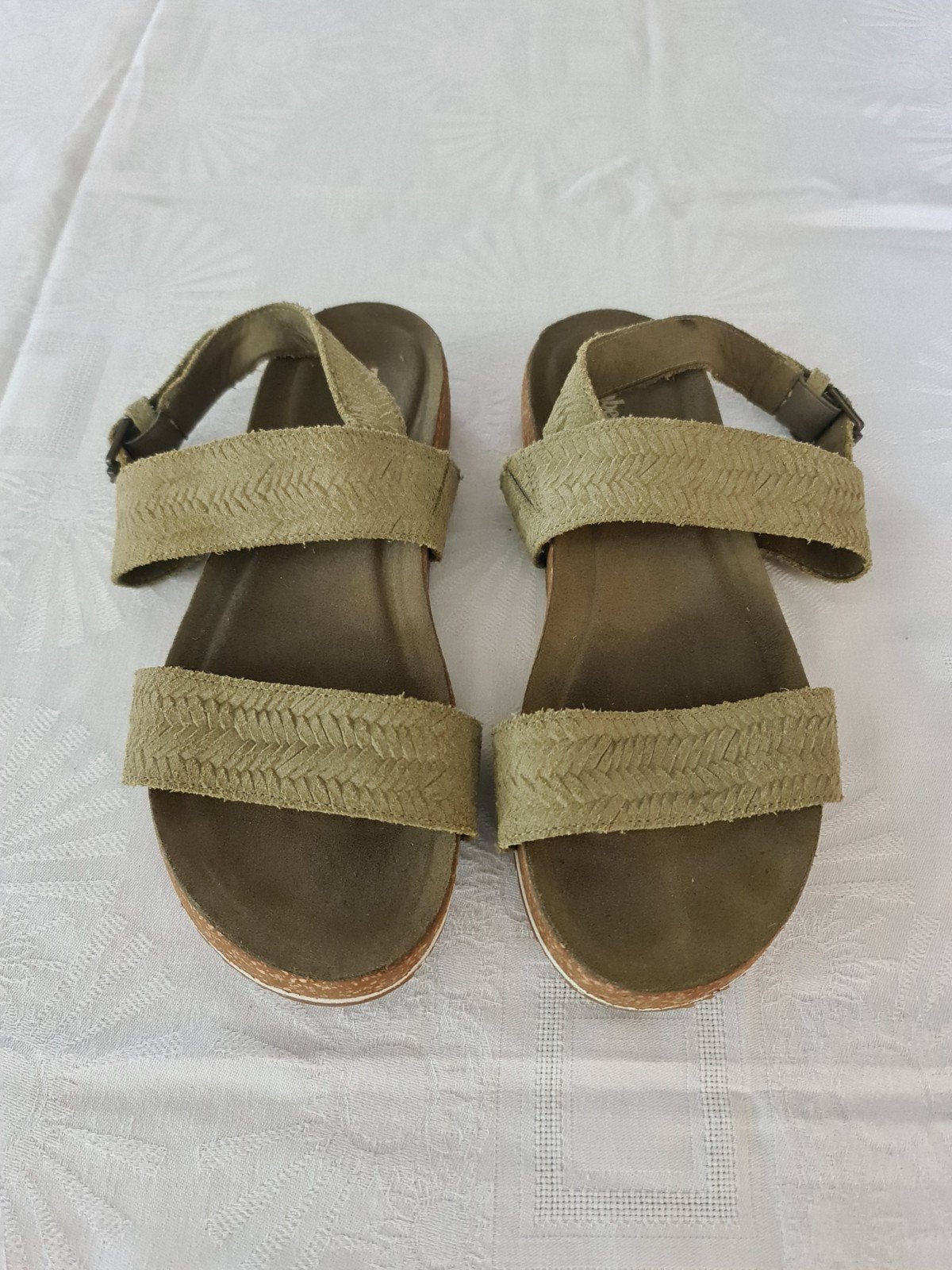Timberland Groene Sandalen Maat 39, Timberland, Gedragen, Groen, Sandalen of Muiltjes
