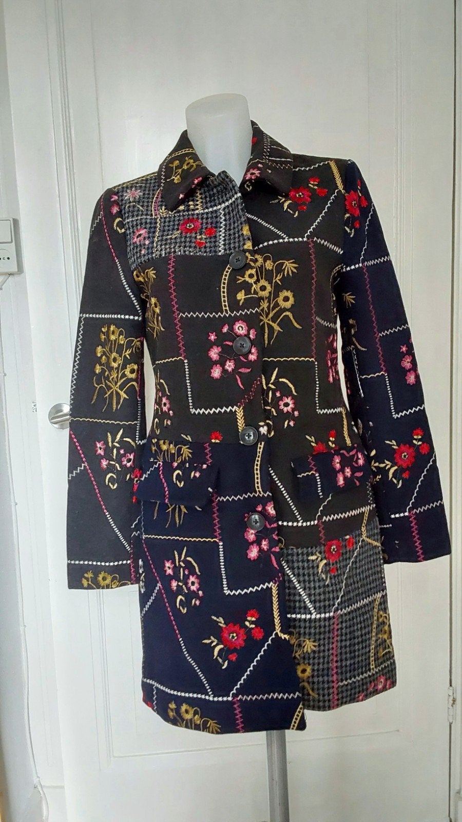 Desigual mantel met bloemenprint - Maat 36, Meerkleurig, Ophalen of Verzenden, Zo goed als nieuw, Desigual