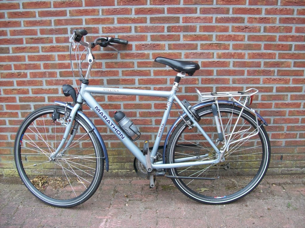 herenfiets, Gebruikt, Versnellingen, 49 tot 53 cm, Trommelrem