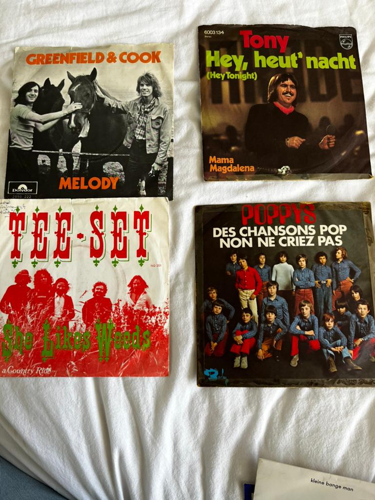 4 singles uit de jaren ‘70: oa Poppys, Gebruikt, Overige formaten, Ophalen of Verzenden, 1970 - 1979