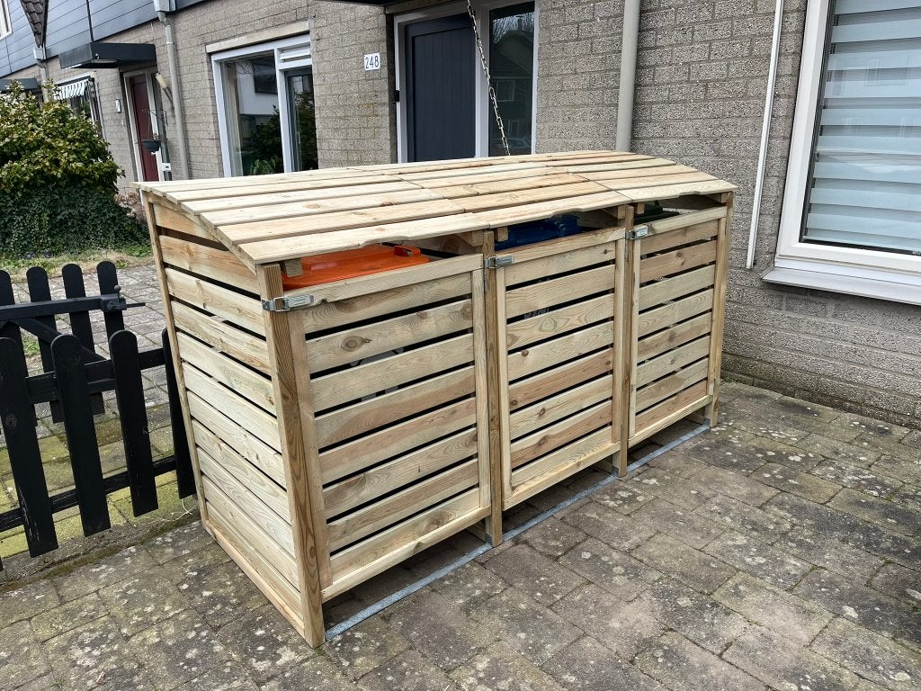 prachtige container ombouw - nieuw, Ophalen of Verzenden, Nieuw, Hout, Containerberging
