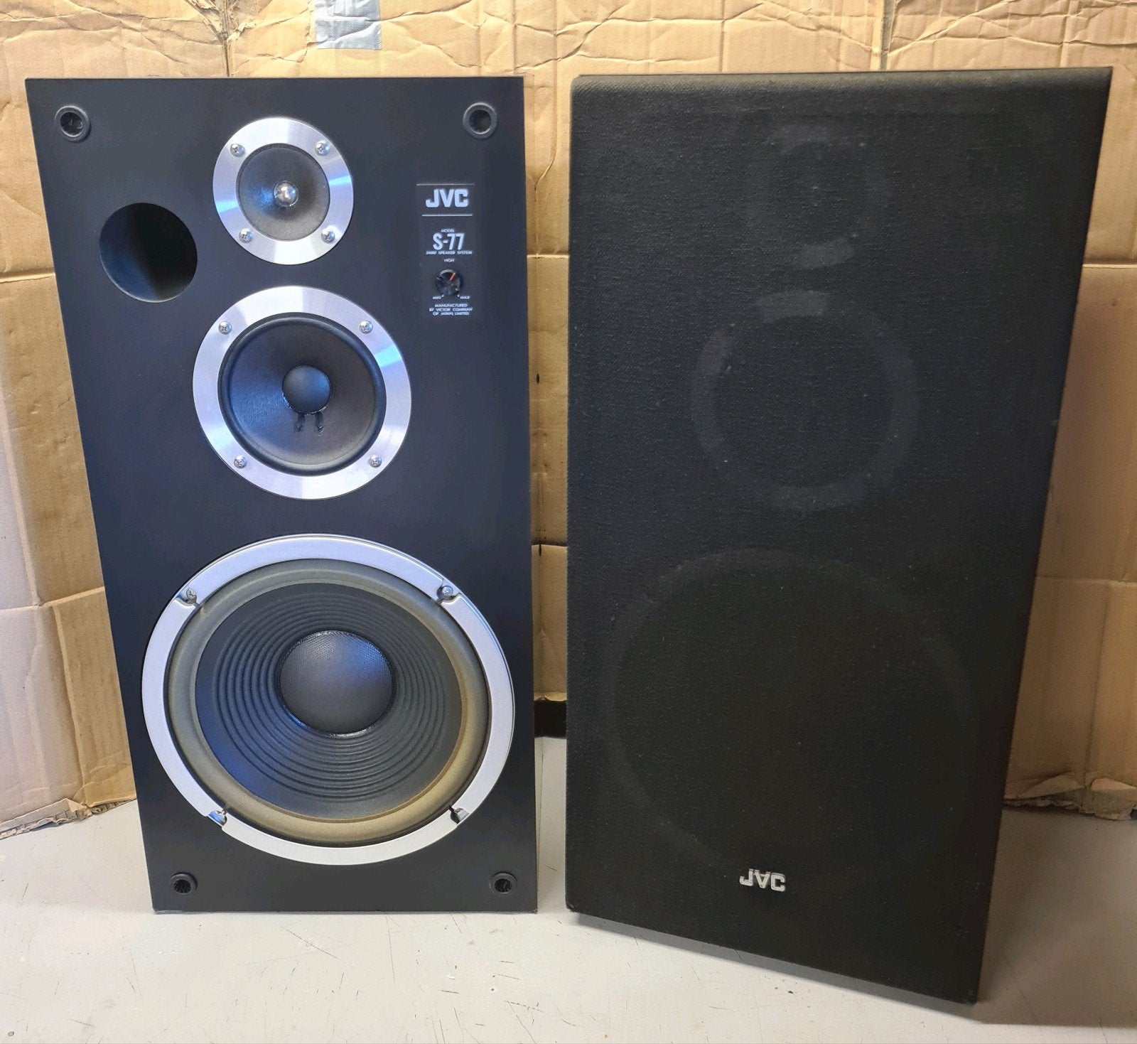 JVC S-77 S77R luidsprekers  vintage 1981 60-120 watt