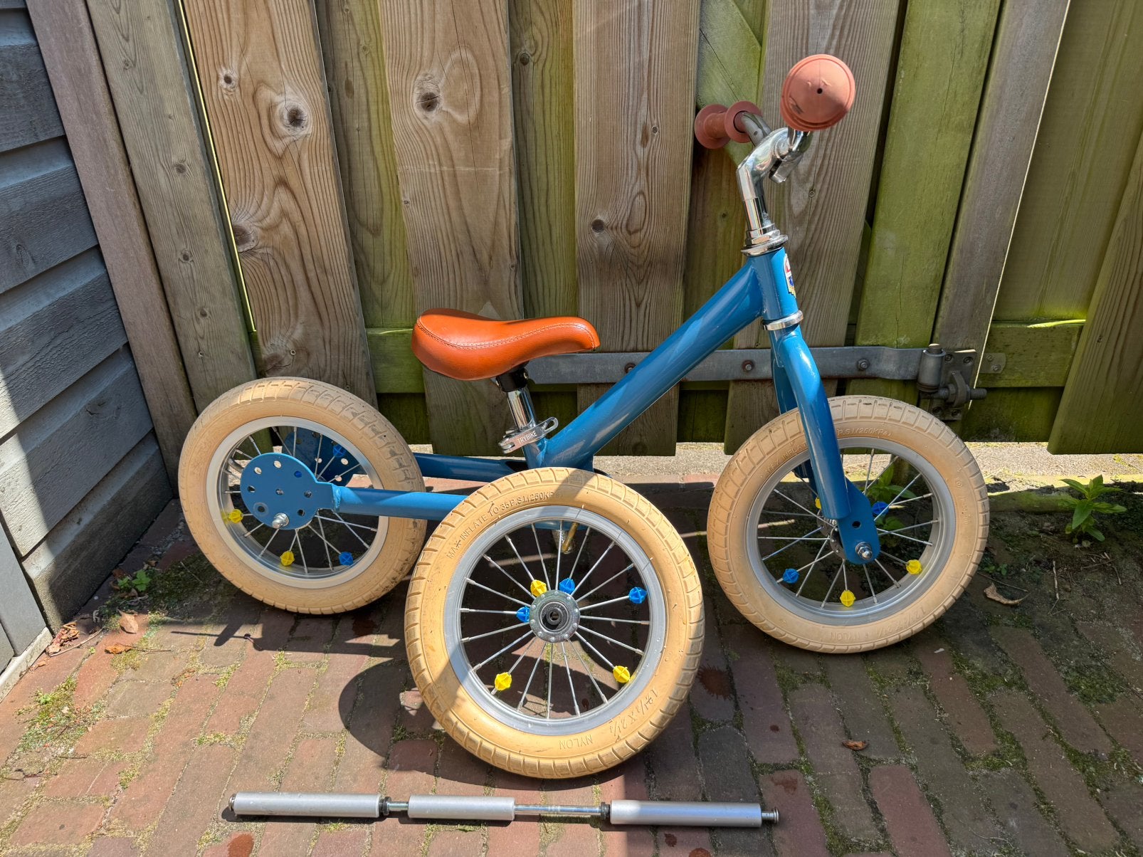 Trybike steel 2 in 1 loopfiets blauw, Fietsen en Brommers, Fietsen | Kinderfietsjes, Ophalen, Gebruikt, Minder dan 16 inch