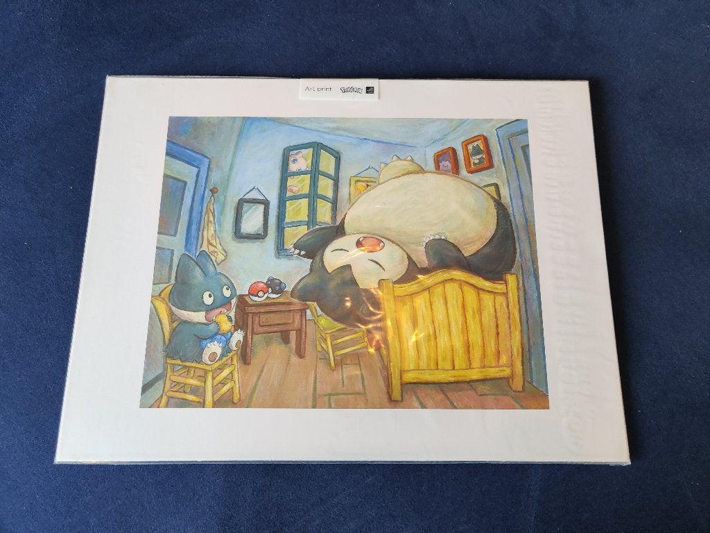 Pokémon x Van Gogh Snorlax & Munchlax Art Print inspired by, Ophalen of Verzenden, Nieuw