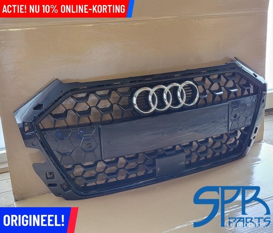 AUDI A1 82A GB S-LINE GRILLE ORIGI 2018-2020 DARK CHROOM RN4, Auto-onderdelen, Verlichting, Gebruikt, AUDI, Audi, Ophalen of Verzenden