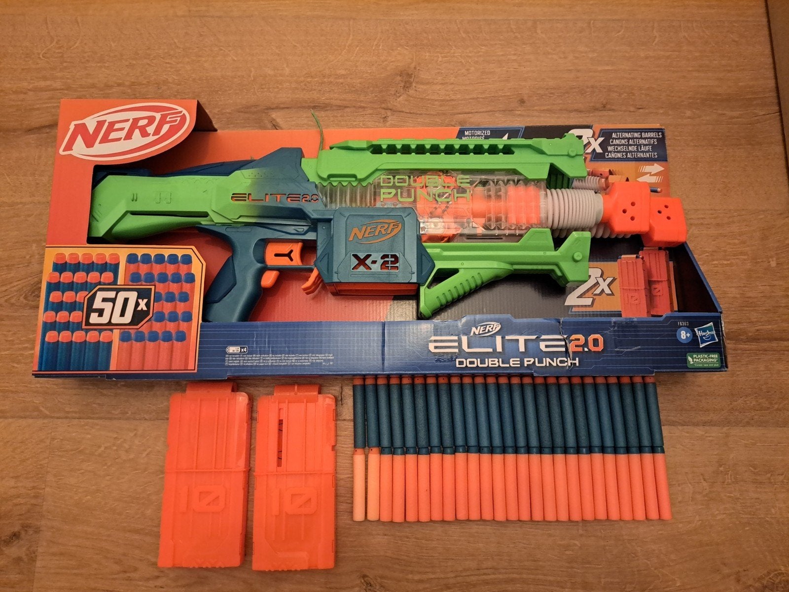 Nerf Elite 2.0 Double Punch, Ophalen of Verzenden, Zo goed als nieuw