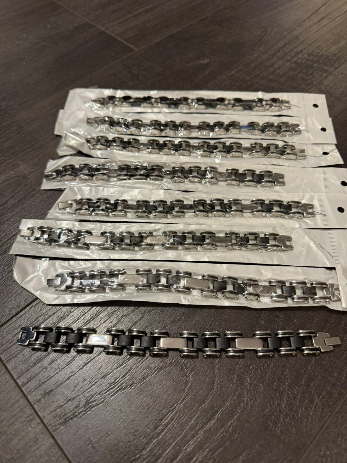 Partij 8 stuks heren armbanden A3/14, Ophalen of Verzenden, Nieuw, Overige kleuren