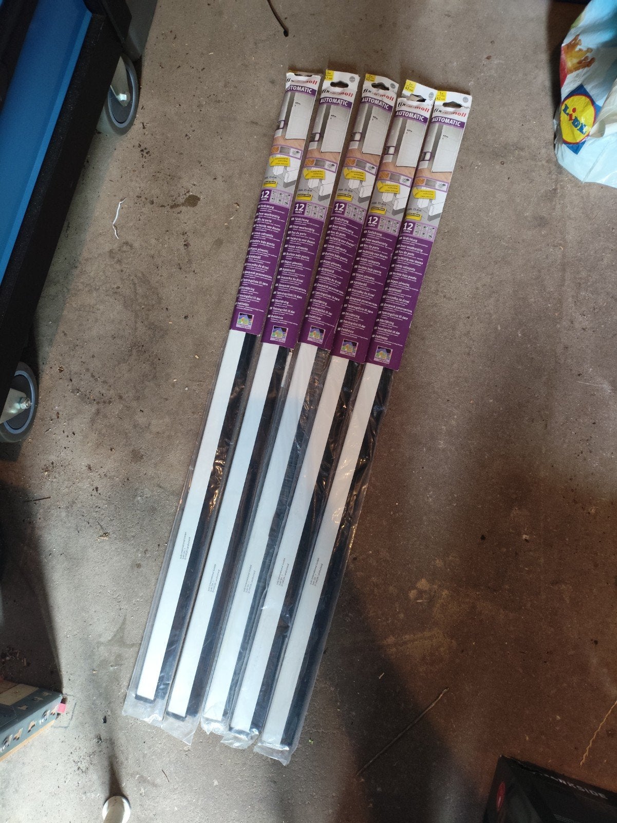 Fix-o-moll tochtstrips 5x - Nieuw in verpakking, Ophalen, Kunststof, 80 tot 100 cm, Binnendeur