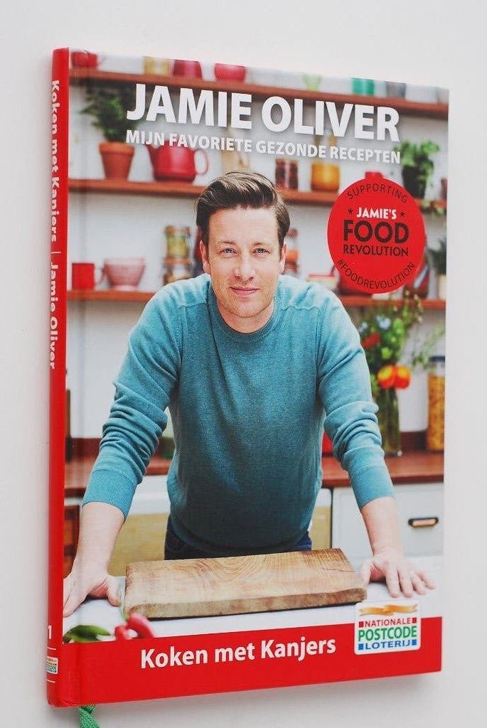 Jamie Oliver - Kookboek Koken met kanjers 2017, Boeken, Verzenden, Zo goed als nieuw, Europa, Gezond koken