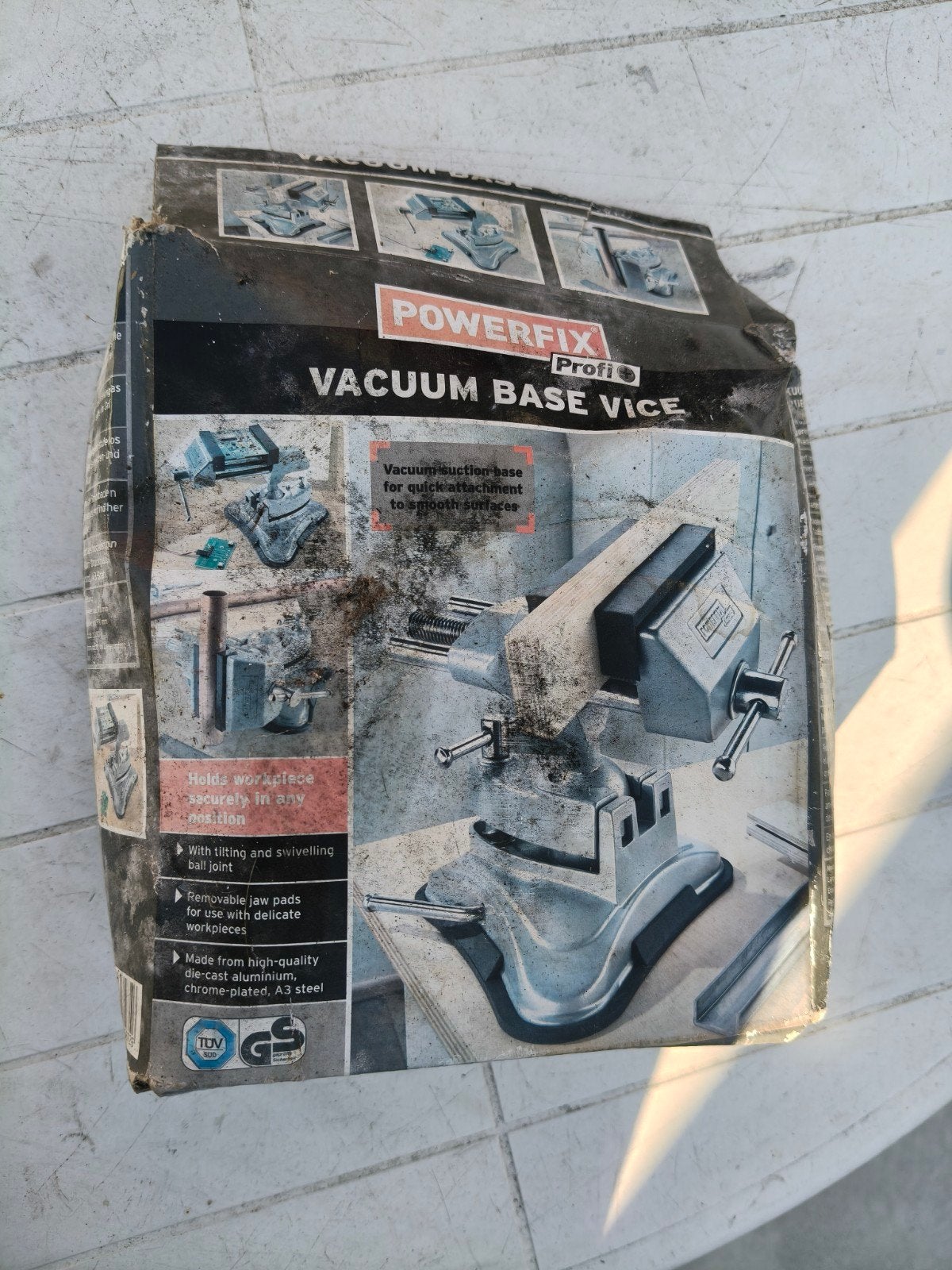 POWERFIX Profi Vacuum Base Vise - Bankschroef, Doe-het-zelf en Verbouw, Gereedschap | Handgereedschap, Ophalen, Nieuw, Bankschroef