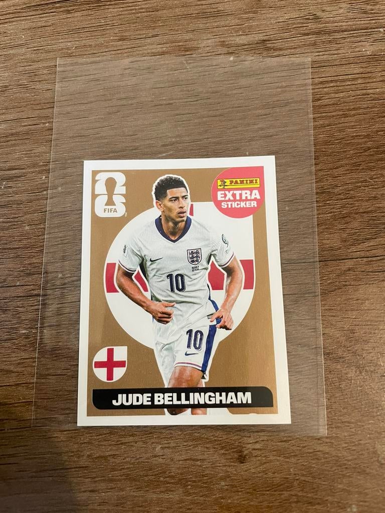 Panini Wk 2026 Extra Sticker Jude Bellingham - Bronze, Ophalen of Verzenden, Zo goed als nieuw, Sticker