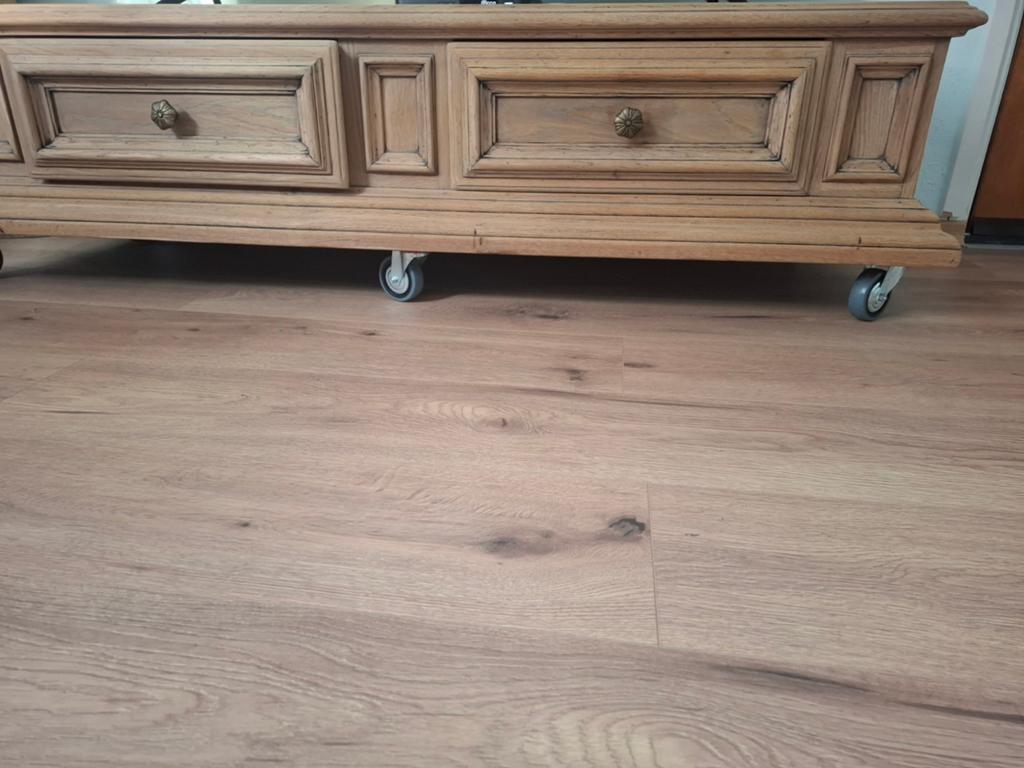 Tv kast, Ophalen, Gebruikt, 100 tot 150 cm, Eikenhout