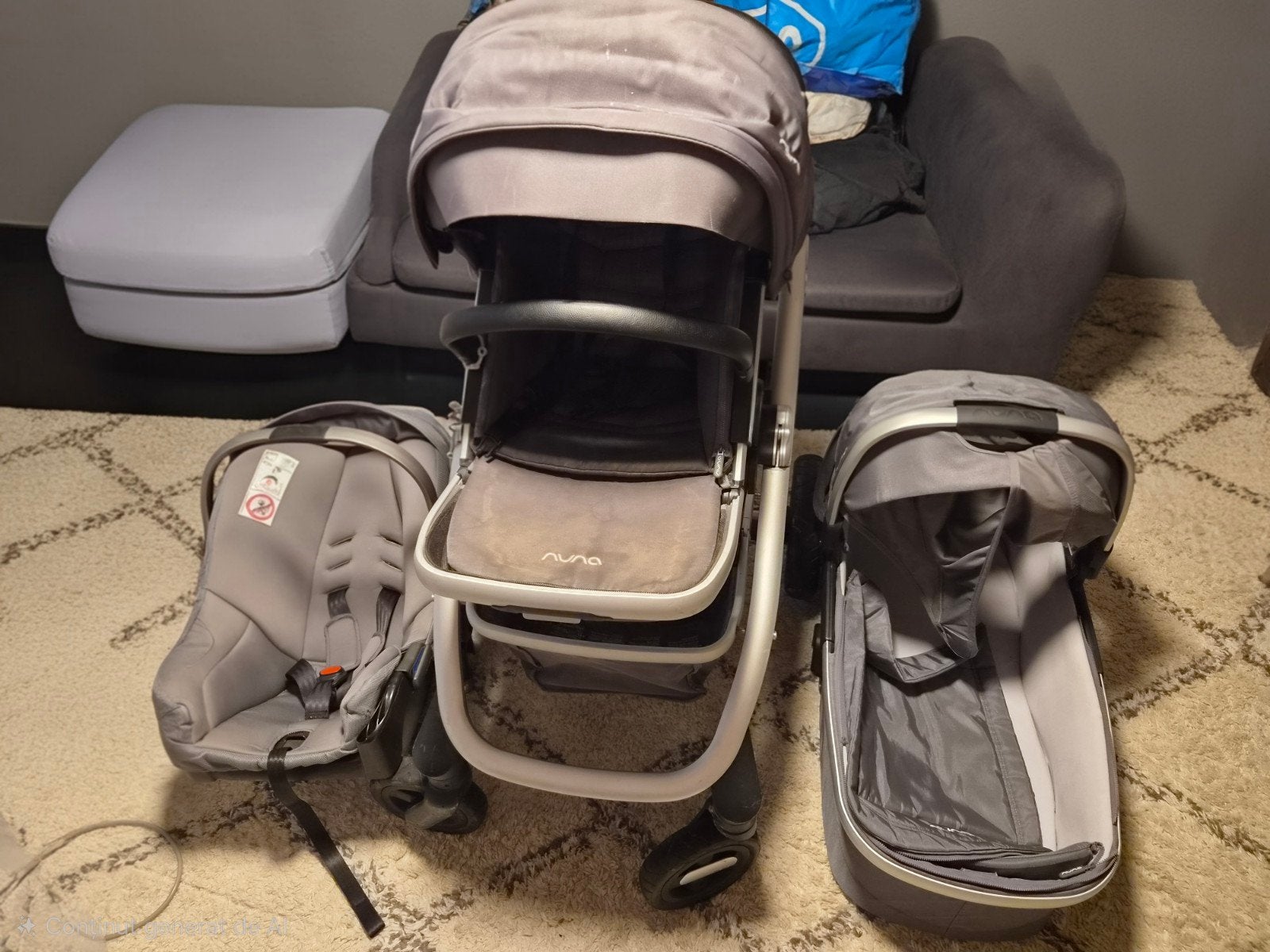 Kinderwagen NUNA 3in1, Ophalen, Gebruikt, Overige merken