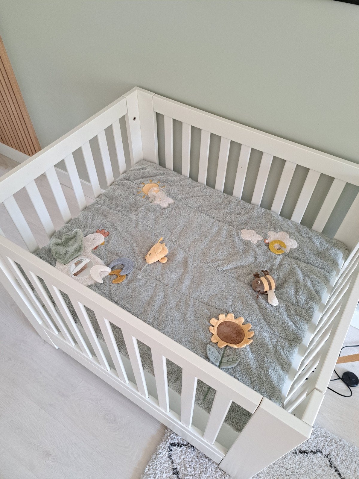 Box Kidsmill Alaska mat wit, Ophalen, Gebruikt, Rechthoekig, In hoogte verstelbaar