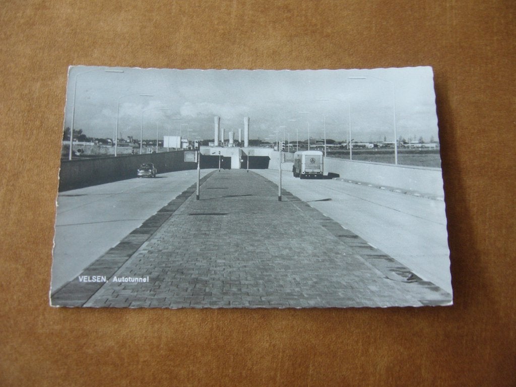 VELSEN  =  AUTOTUNNEL, Ophalen of Verzenden, 1940 tot 1960, Gelopen, Noord-Holland