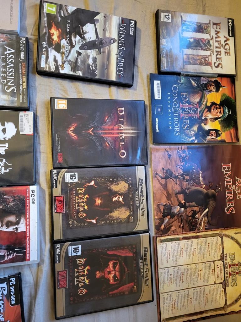 Diverse PC Games - Assassin's Creed, Diablo, Age of Empires, Ophalen of Verzenden, Gebruikt, Overige genres