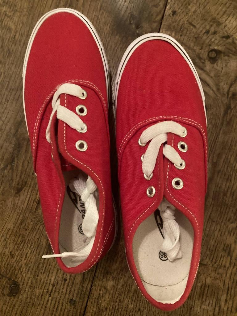 Rode damesgympen maat 38, Verzenden, Rood, Sneakers of Gympen, Zo goed als nieuw