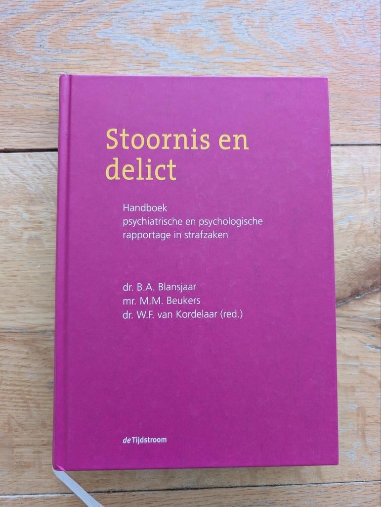 Stoornis en delict, Ophalen, Zo goed als nieuw, Ontwikkelingspsychologie