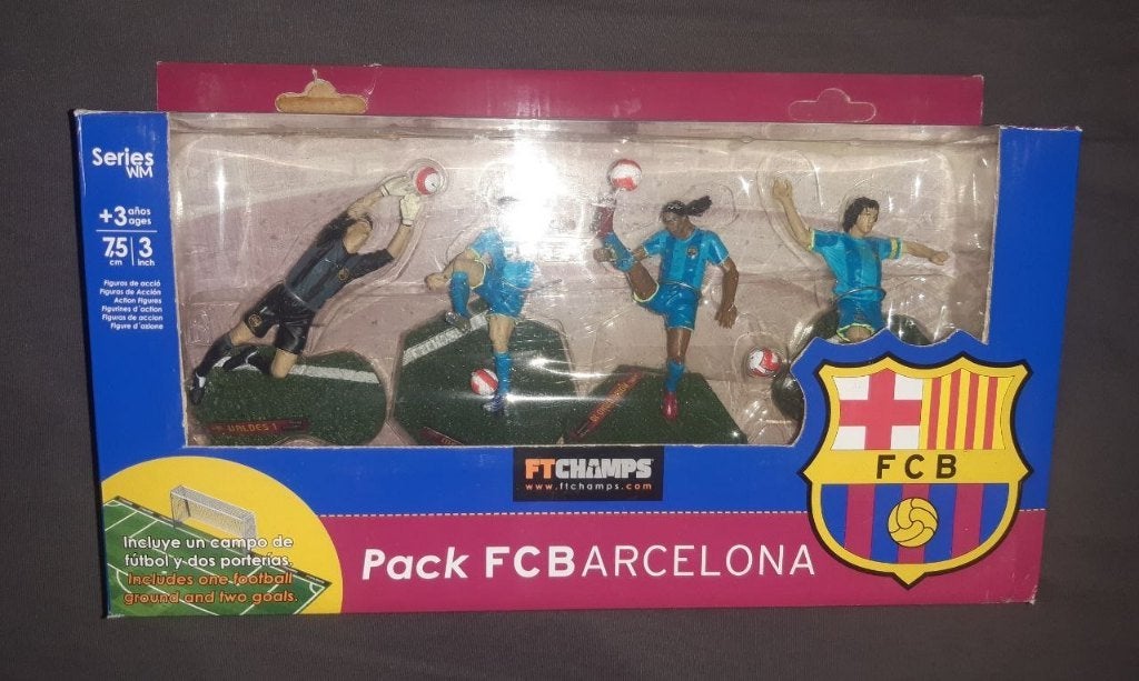 FT Champs Lionel Messi en FC Barcelona voetbal figures, Verzamelen, Poppetjes en Figuurtjes, Verzenden, Zo goed als nieuw