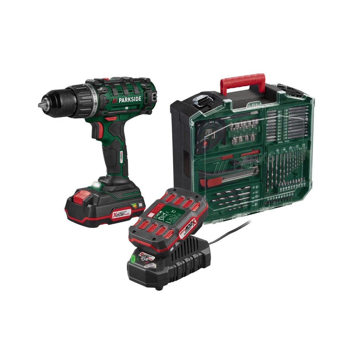 Accu-schroefboormachine set 20 V met 2Ah accu en 2,4A lader, Ophalen of Verzenden, Nieuw, Boor- en Schroefmachine