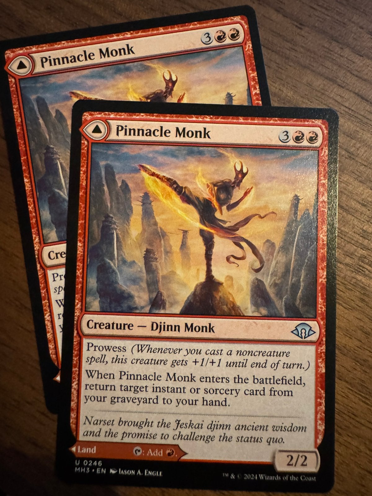 2x Pinnacle Monk // Mystic Peak - Modern Horizons 3, Ophalen of Verzenden, Zo goed als nieuw