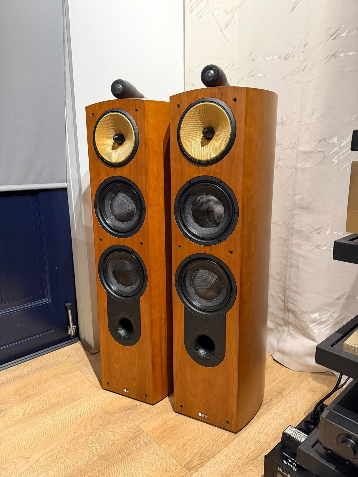 Mooie B&W 803N Nautilus Cherrywood Luidsprekers, Audio, Tv en Foto, Luidsprekers, 150 watt of meer, Vloerstaande luidspreker, Basreflex