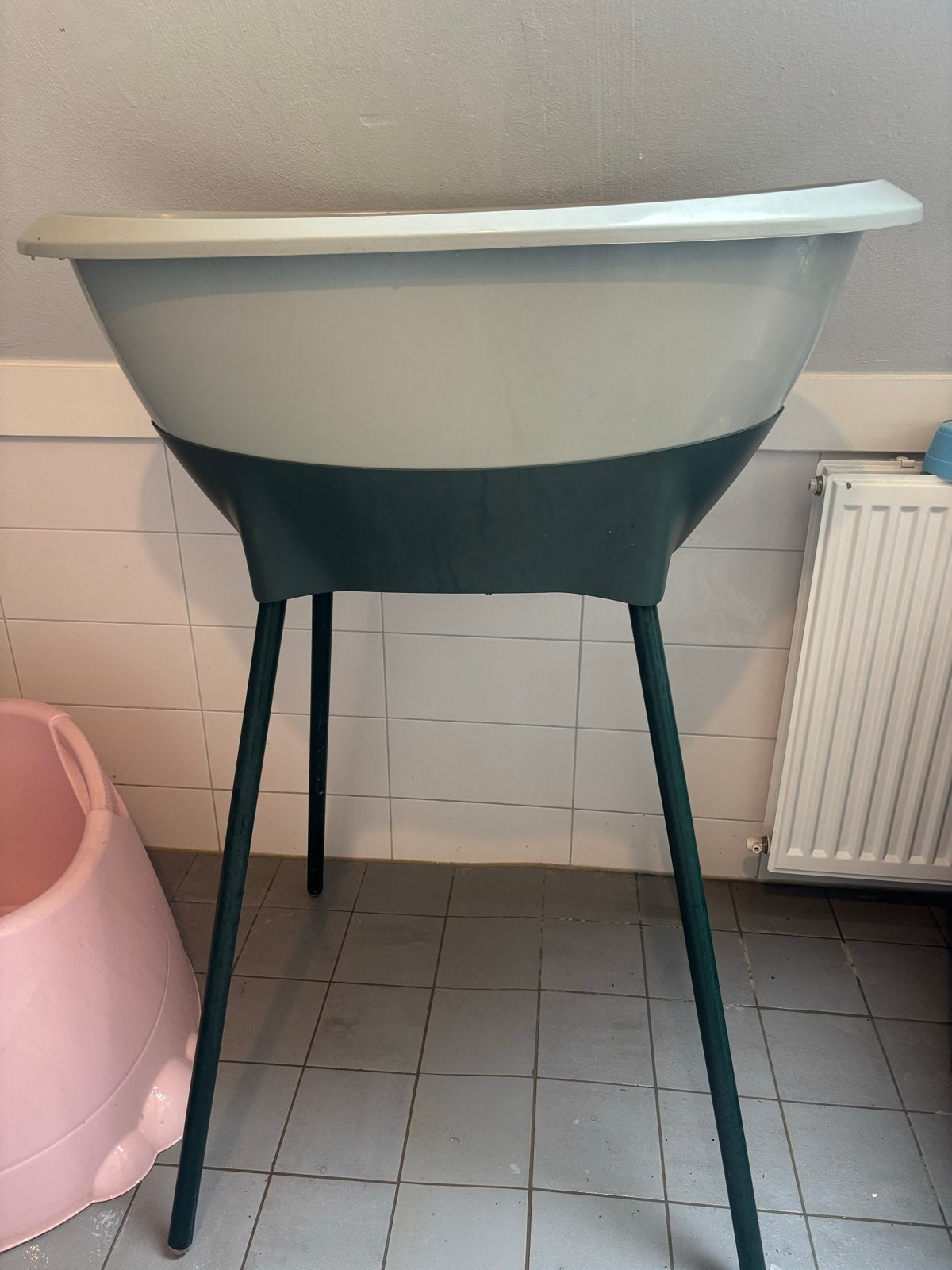 Luma babybad groen, Gebruikt, Badje, Standaard, Ophalen