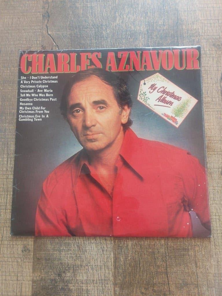 LP Charles Aznavour / My Christmas album (1981), LP, Gebruikt, Pop, Ophalen of Verzenden