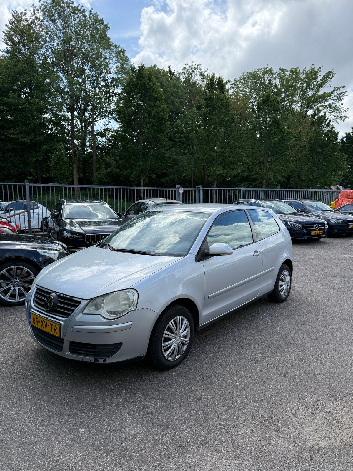 Volkswagen Polo 1.4 16V 59KW 2007 Grijs, Auto's, Volkswagen, Voorwielaandrijving, Stof, Zwart, 4 cilinders