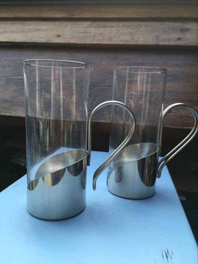 2 RVS Irish coffee glazen (nieuw), Ophalen of Verzenden, Nieuw, Overige typen