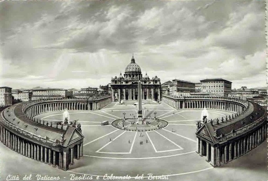 Vaticaanstad Basiliek, Verzenden, 1940 tot 1960, Gelopen, Gebouw