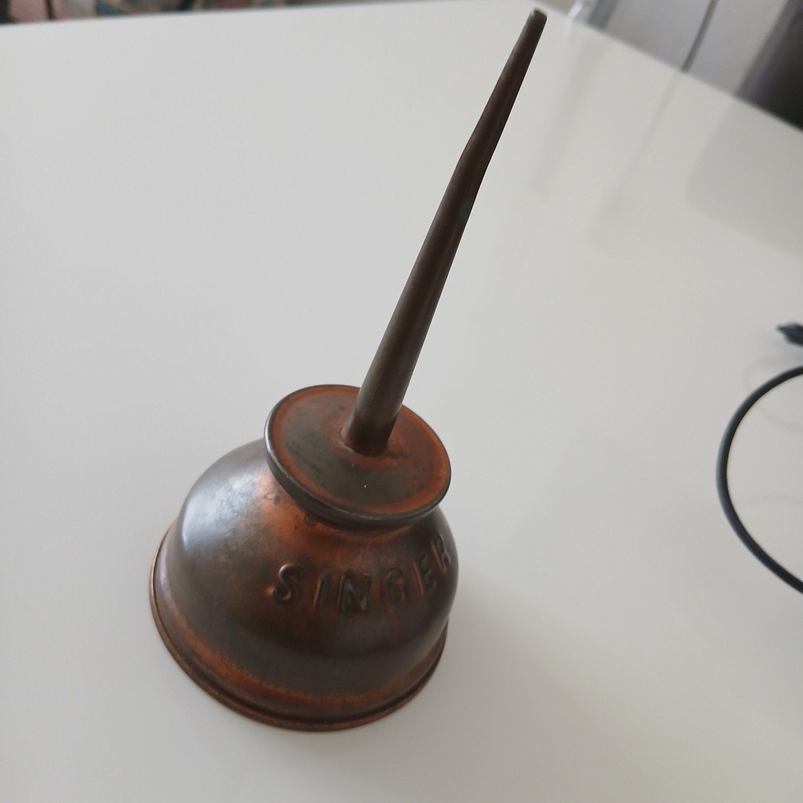 Vintage Singer Oliekan - Antieke Naaimachine Accessoire, Ophalen
