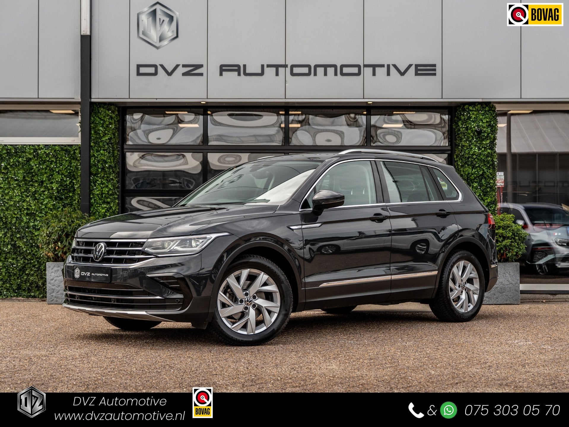 Volkswagen Tiguan 1.5 TSI 150PK DSG Elegance | IQ Light | AC, Automatische klimaatregeling, 15 km/l, Gebruikt, Zwart