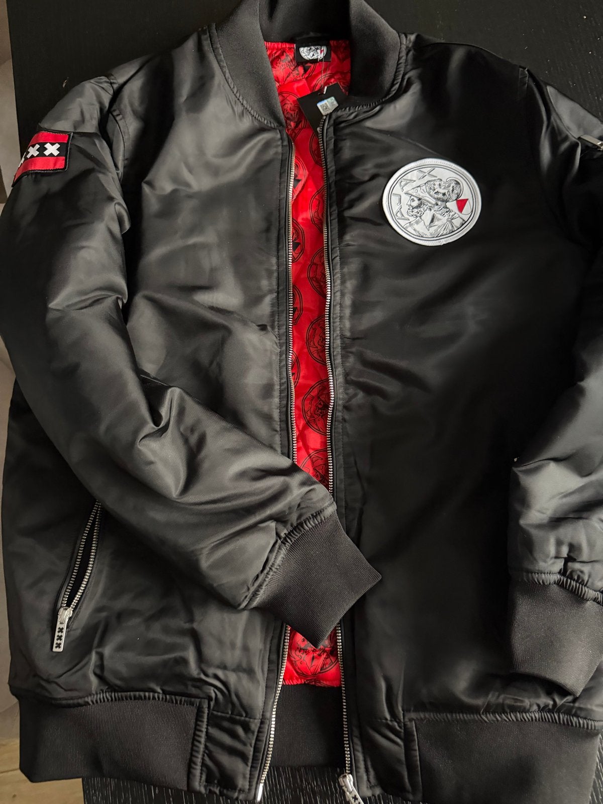 Ajax Limited Edition Bomberjack Maat M, Ophalen of Verzenden, Nieuw, Maat 48/50 (M), Zwart