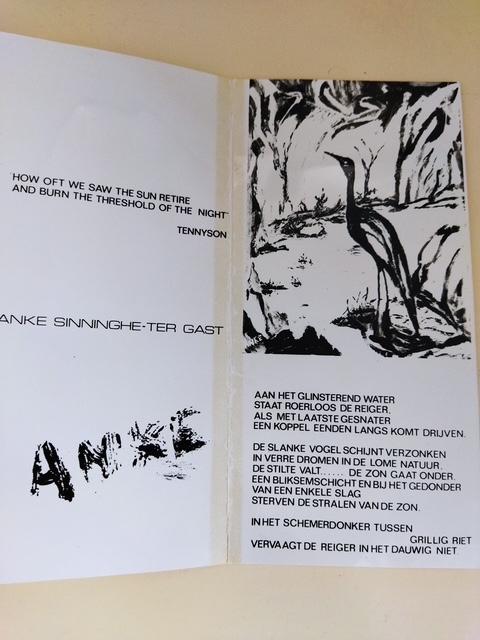 Schilderij 'Reiger aan het water' door Anke Sinninghe-Ter Ga, Ophalen of Verzenden